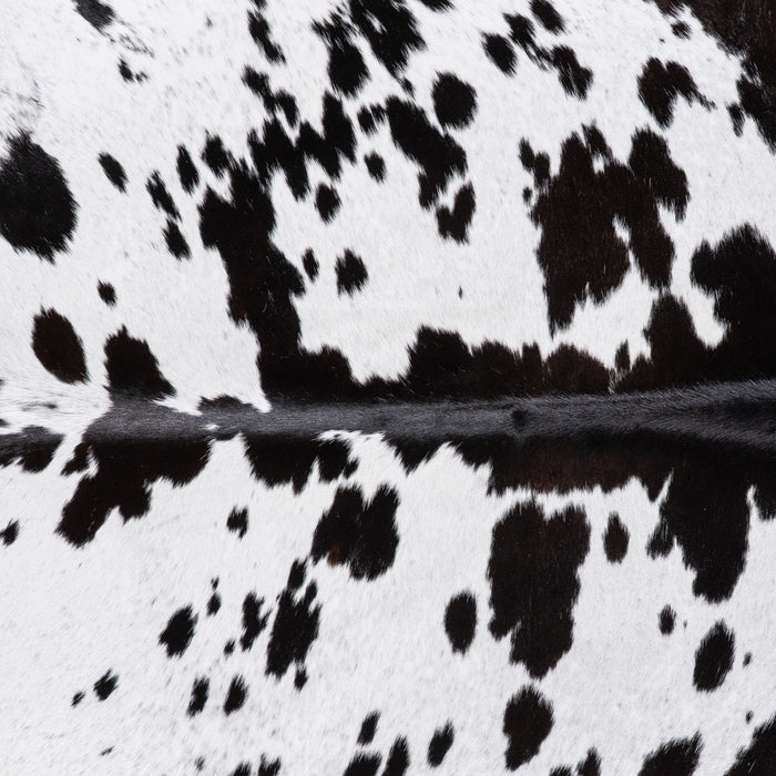 Brazilian Black and White Cowhide Rug Size 7'3" L x 6'6" W 4680