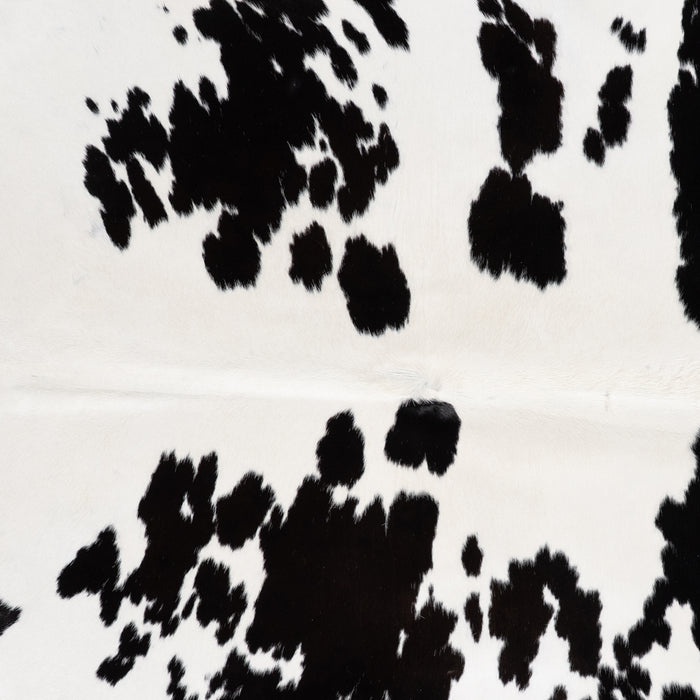 Brazilian Black and White Cowhide Rug Size 7'4" L x 5'3" W 4681