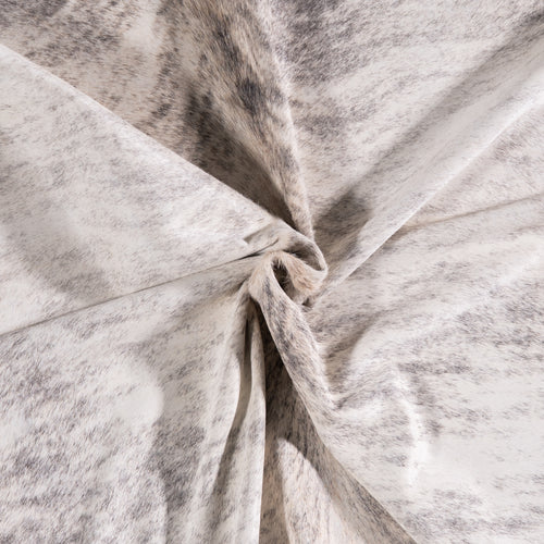 Brazilian Light Grey Brindle Cowhide Rug Size 7'2" L x 6'5" W 3463
