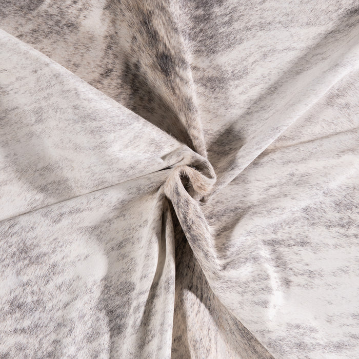 Brazilian Light Grey Brindle Cowhide Rug Size 7'2" L x 6'5" W 3463