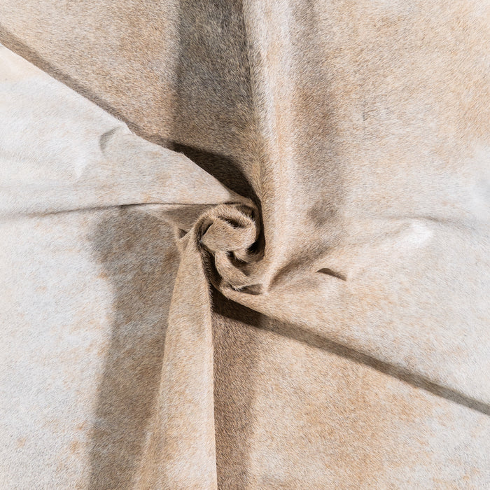 Brazilian Grey Palomino Cowhide Rug Size 7'2" L x 6'8" W 4901