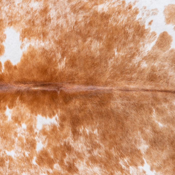 Brazilian Palomino and White Cowhide Rug Size 7'10" L x 6'10" W 6097