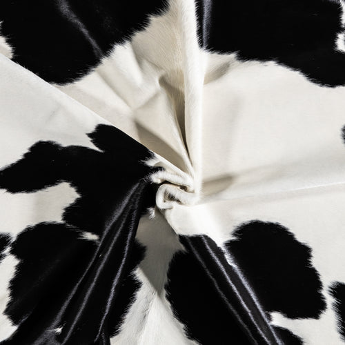 Brazilian Black and White Cowhide Rug Size 7'4" L x 5'8" W 3653