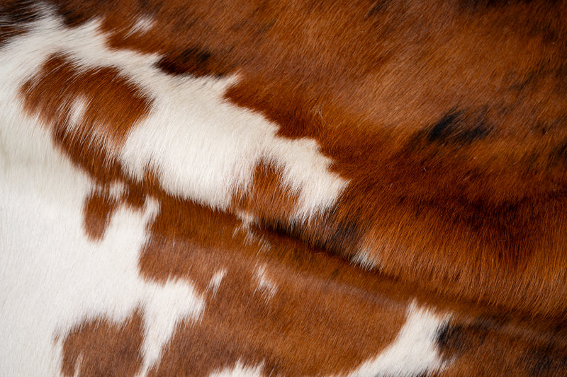 Tricolor Cowhide Rug Size 7'5" L X 6'1'' W 4929 , Stain Resistant Fur | eCowhides