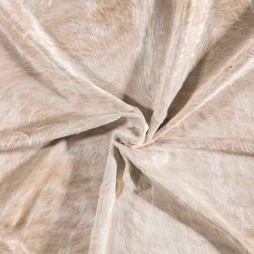 Brazilian Champagne Cowhide Rug Size 7'10" L x 6'11" W 5204