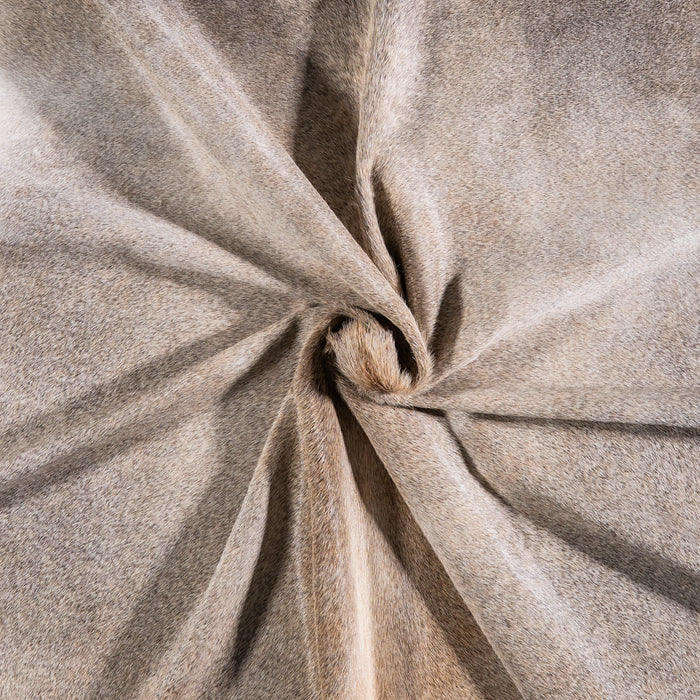 Brazilian Grey Palomino Cowhide Rug Size 7'5" L x 6'8" W 4909