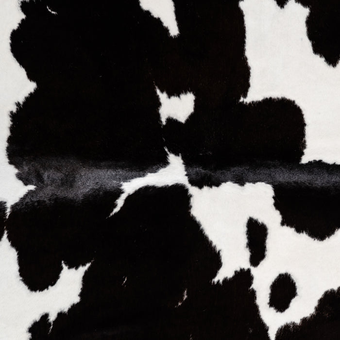 Brazilian Black and White Cowhide Rug Size 7'7" L x 6'4" W 3658