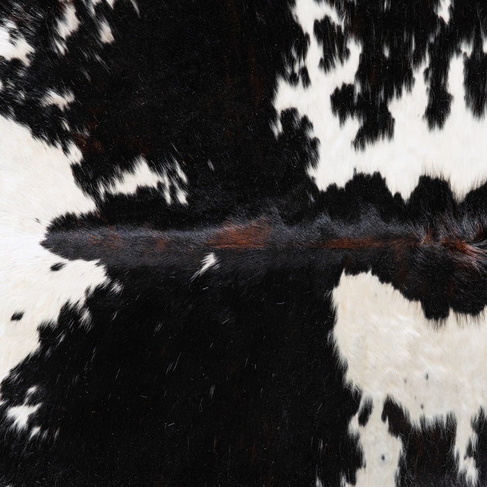 Black and White Cowhide Rug Size 8'0" L x 7'0" W 5456