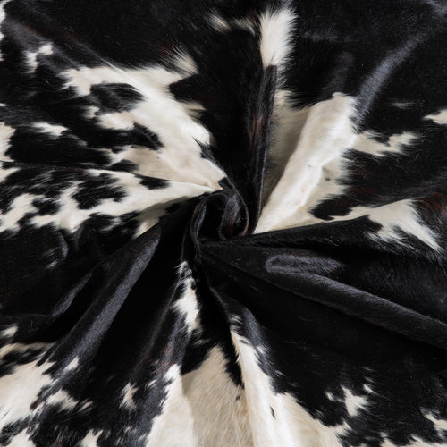 Black and White Cowhide Rug Size 8'0" L x 7'0" W 5456