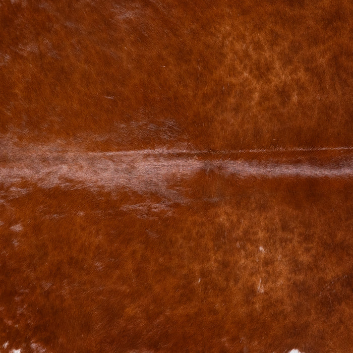 Brazilian Brown and White Cowhide Rug Size 7'7" L x 6'11" W 5912