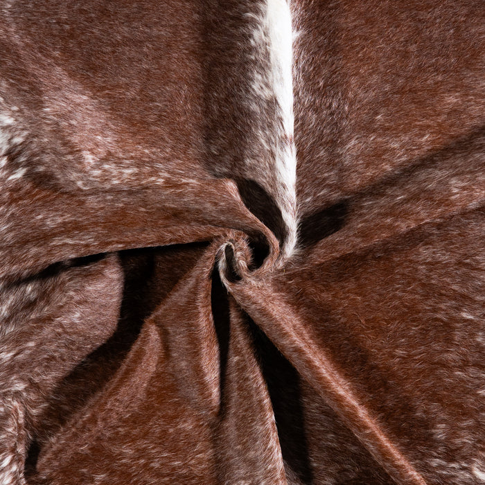 Brazilian Brown Salt and Pepper Cowhide Rug Size 7'7" L x 7'0" W 5723