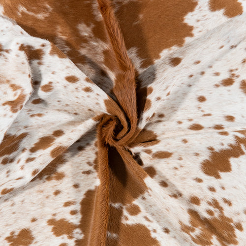Brazilian Brown Salt and Pepper Cowhide Rug Size 8'4" L x 7'0" W 7220