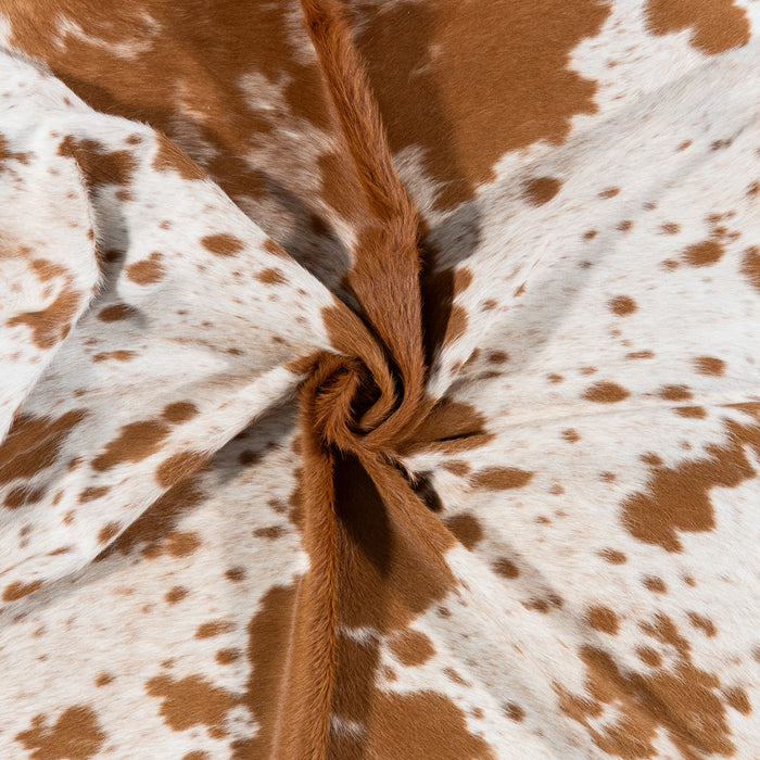 Brazilian Brown Salt and Pepper Cowhide Rug Size 8'4" L x 7'0" W 7220