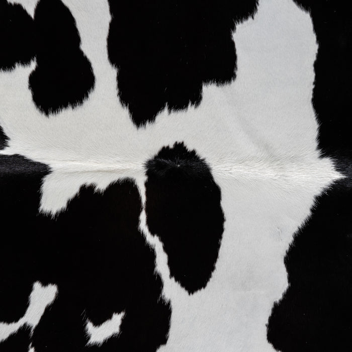 Brazilian Black and White Cowhide Rug Size 7'7" L x 5'5" W 3669