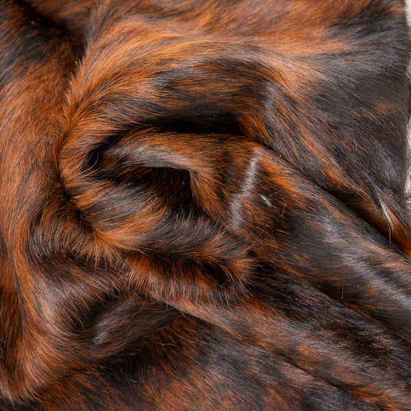 Tricolor Cowhide Rug Size 6'7" L X 6'3'' W 4935 , Stain Resistant Fur | eCowhides
