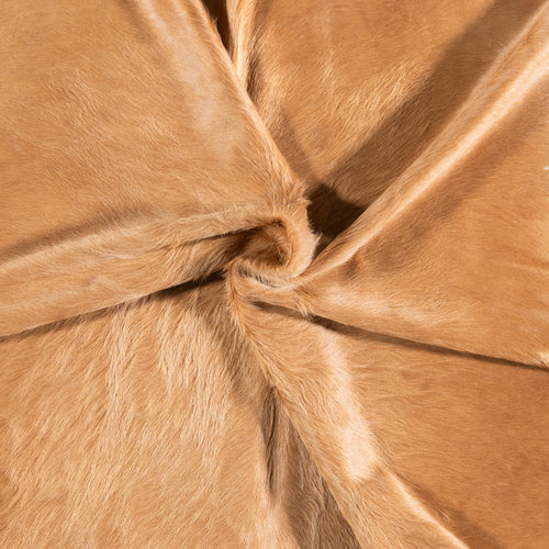 Brazilian Beige Cowhide Rug Size 7'5" L x 6'10" W 4714