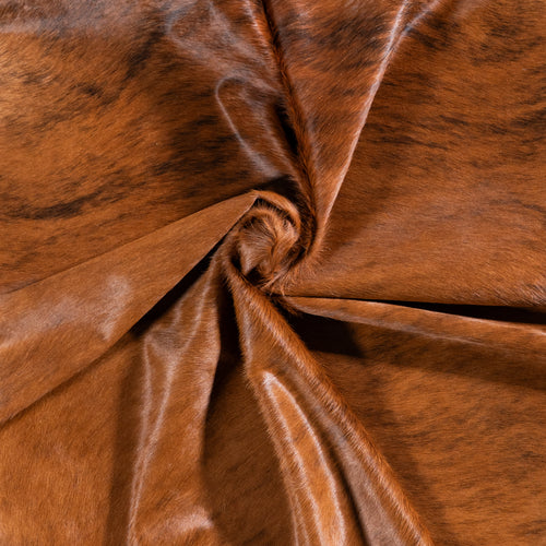 Brazilian Brindle Cowhide Rug Size 7'5" L x 6'9" W 5932