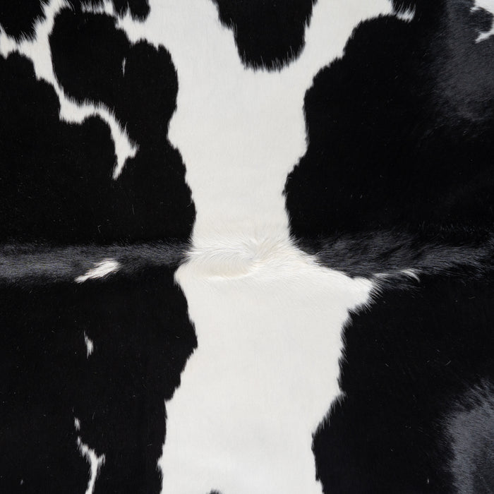 Brazilian Black and White Cowhide Rug Size 7'8" L x 6'10" W 3675