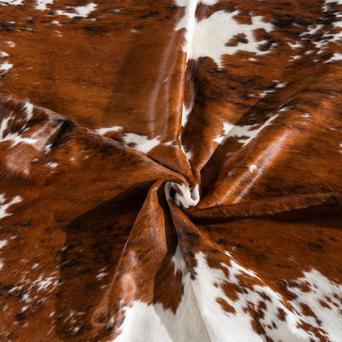 Tricolor Cowhide Rug Size 8'0" L x 6'8" W 3954