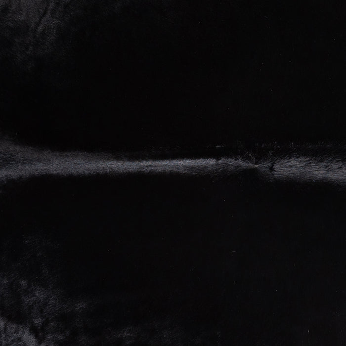 Brazilian Solid Black Cowhide Rug Size 6'9" L x 6'5" W 5236