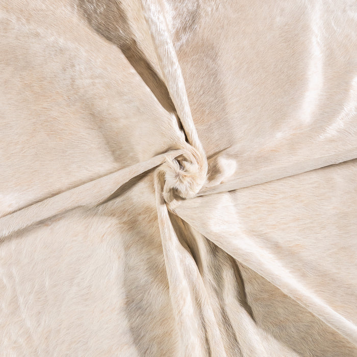 Brazilian Champagne Cowhide Rug Size 7'10" L x 7'4" W 4939