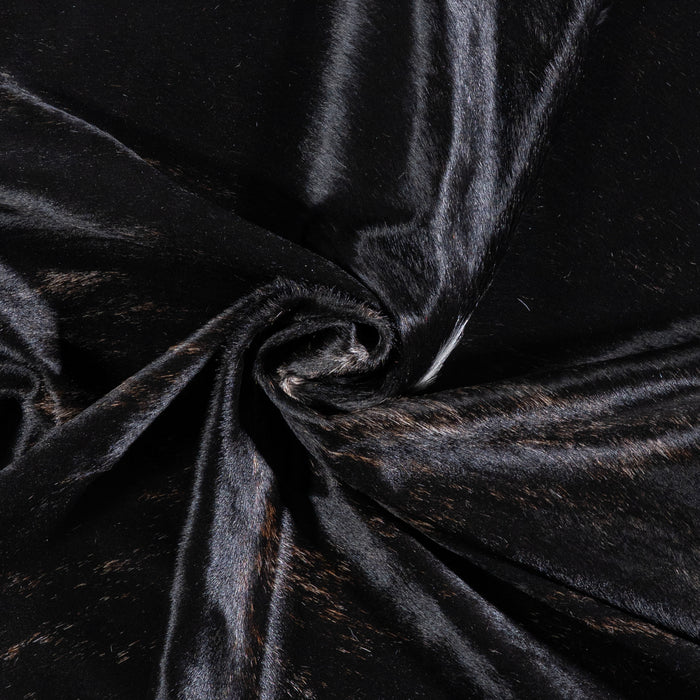 Brazilian Black and White Cowhide Rug Size 7'3" L x 6'6" W 5938