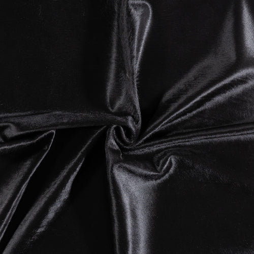 Brazilian Solid Black Cowhide Rug Size 6'5" L x 6'9" W 5238