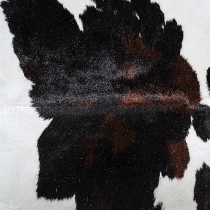 Chocolate and White Cowhide Rug Size 7'8" L x 7'7" W 6468