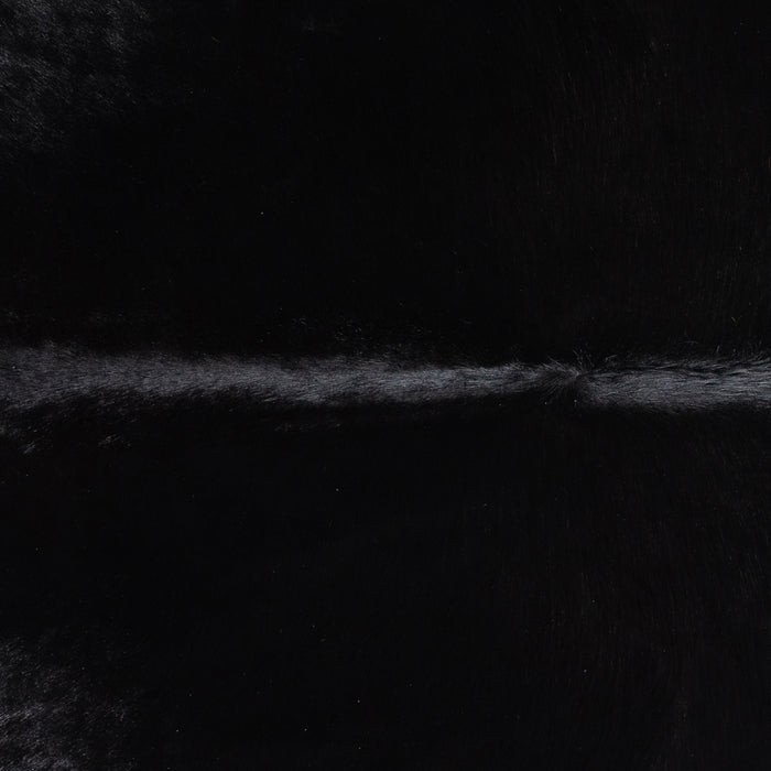 Brazilian Solid Black Cowhide Rug Size 6'6" L x 6'5" W 5240
