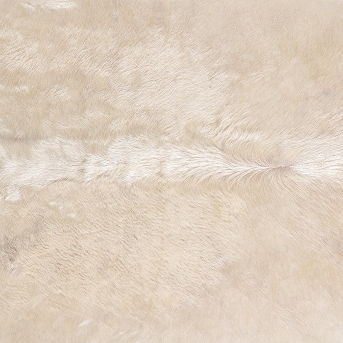 Brazilian Champagne Cowhide Rug Size 6'7" L x 6'3" W 4945