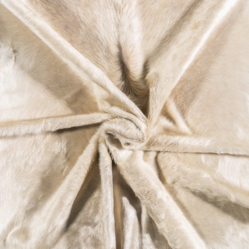 Brazilian Champagne Cowhide Rug Size 6'7" L x 6'3" W 4945