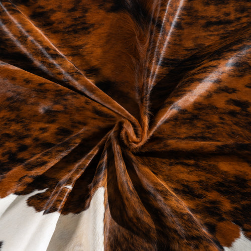 Tricolor Cowhide Rug Size 7'8" L x 6'8" W 4118