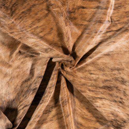 Brazilian Brindle Cowhide Rug Size 7'4" L x 6'6" W 4734