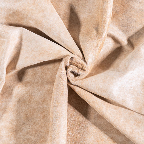 Brazilian Beige Cowhide Rug Size 7'10" L x 6'6" W 5950