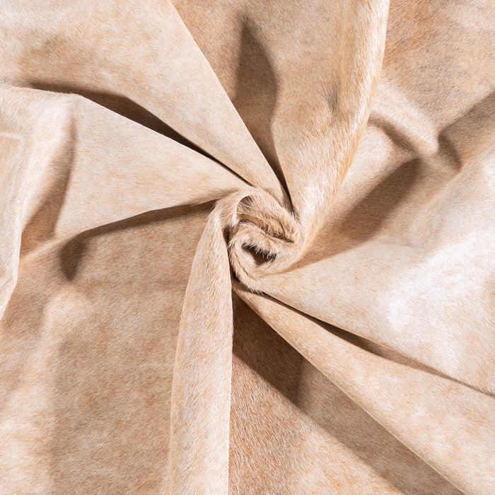 Brazilian Beige Cowhide Rug Size 7'10" L x 6'6" W 5950