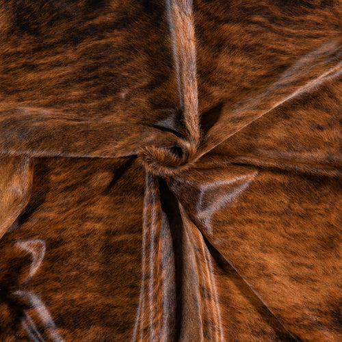 Brazilian Brindle Cowhide Rug Size 7'6" L x 6'10" W 4735