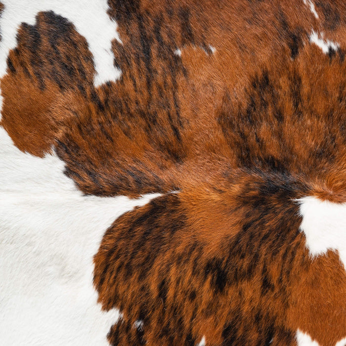 Tricolor Cowhide Rug Size 7'10" L x 6'11" W 6476