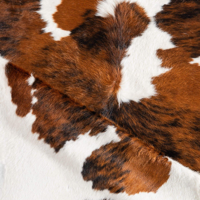 Tricolor Cowhide Rug Size 7'10" L x 6'11" W 6476