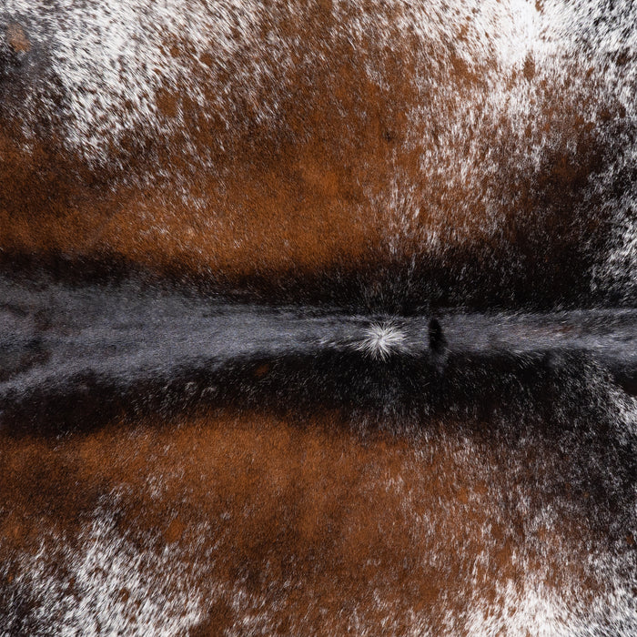 Brazilian Brown Salt and Pepper Cowhide Rug Size 6'10" L x 6'3" W 5762