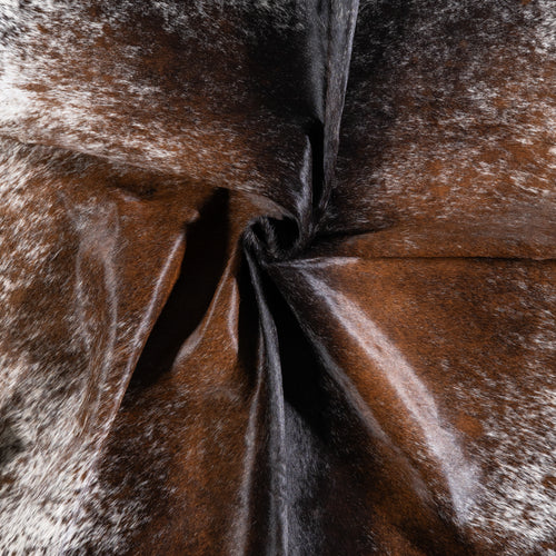 Brazilian Brown Salt and Pepper Cowhide Rug Size 6'10" L x 6'3" W 5762