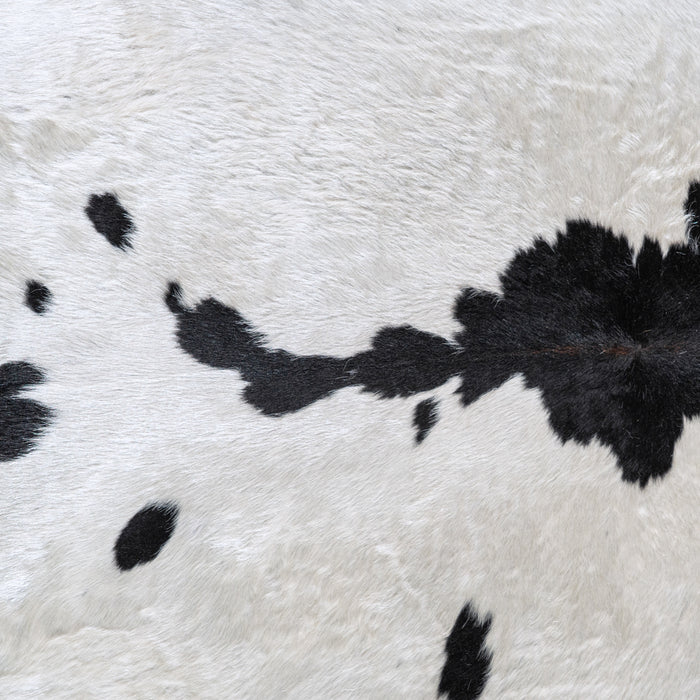 Black and White Cowhide Rug Size 8'0" L x 6'10" W 6282