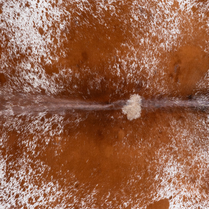 Brazilian Brown Salt and Pepper Cowhide Rug Size 7'5" L x 6'11" W 5765