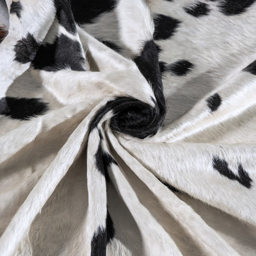 Black and White Cowhide Rug Size 8'0" L x 6'10" W 6282