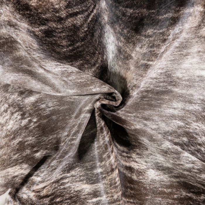 Brazilian Light Brindle Cowhide Rug Size 6'4" L x 5'6" W 4747