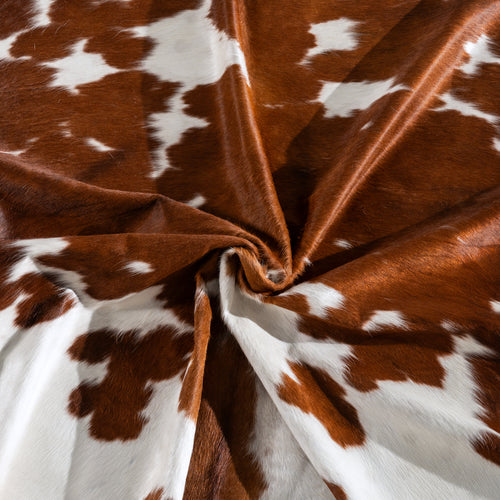 Tricolor Cowhide Rug Size 7'7" L x 6'8" W 3964