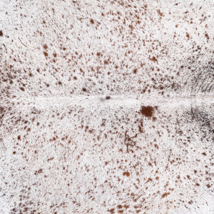 Brazilian Brown Salt and Pepper Cowhide Rug Size 7'7" L x 6'10" W 5768