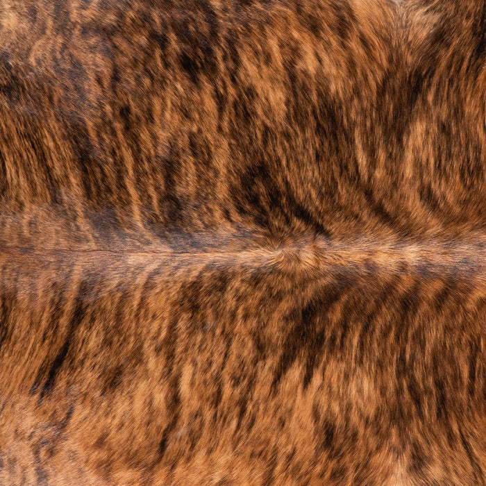 Brazilian Brindle Cowhide Rug Size 6'11" L x 6'0" W 4751