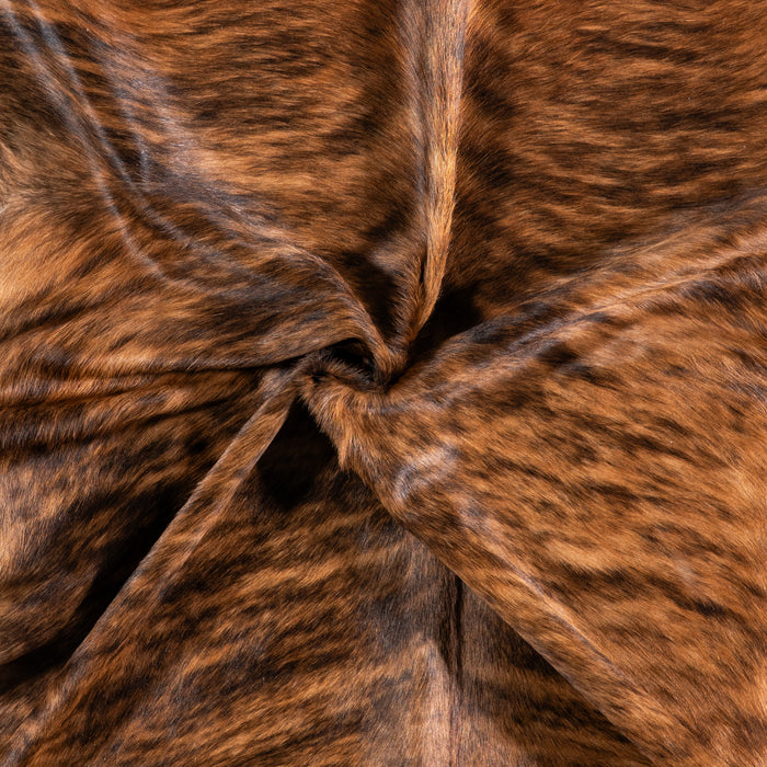 Brazilian Brindle Cowhide Rug Size 6'11" L x 6'0" W 4751