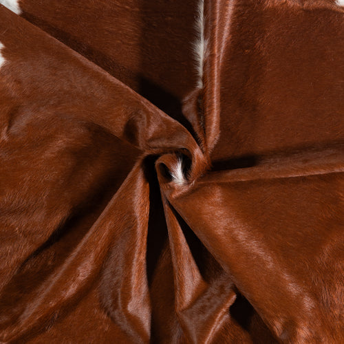 Brazilian Hereford Cowhide Rug Size 7'7" L x 6'4" W 3696