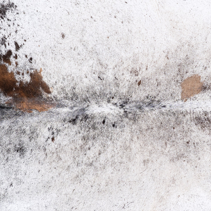 Brazilian Black Salt and Pepper Cowhide Rug Size 7'8" L x 6'4" W 5966